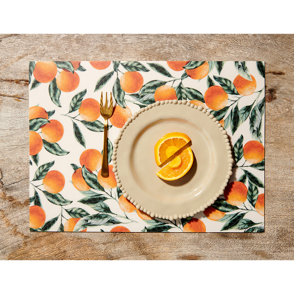 Naranjas vinyl placemat