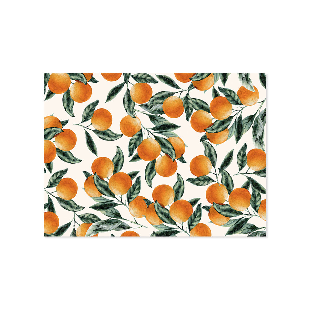 Naranjas vinyl placemat