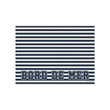 Set de table en vinyle rectangulaire — modèle Zeta, inspiration bord de mer