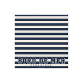 Dessous de verre en vinyle carré — modèle Zeta, inspiration bord de mer
