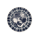 Dessous de verre en vinyle rond — modèle Gémeaux