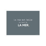 Set de table en vinyle rectangulaire — modèle Neiva, inspiration bord de mer