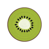 Set de table en vinyle rond — modèle Kiwi, motif jungle