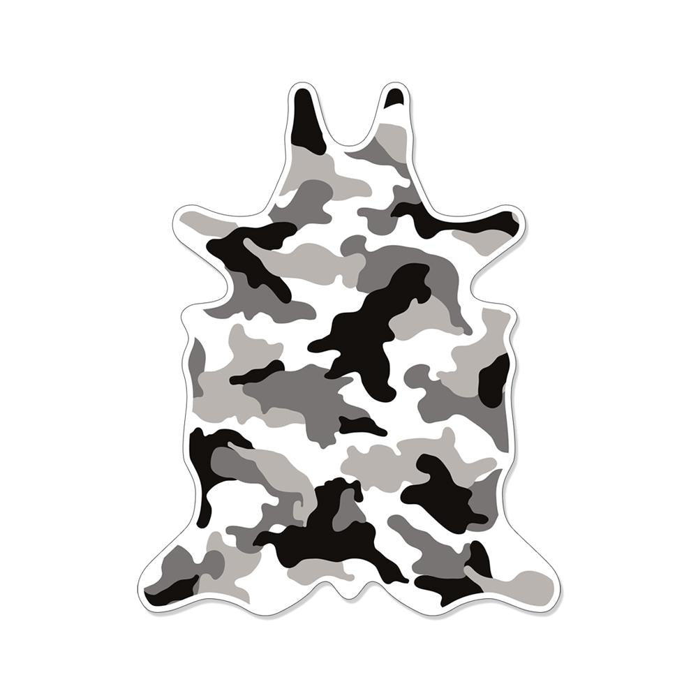 Black &amp; White Camou vinyl placemat - Kids