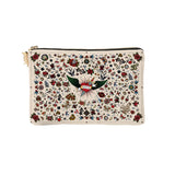 Beige Tattoo Velvet Pouch