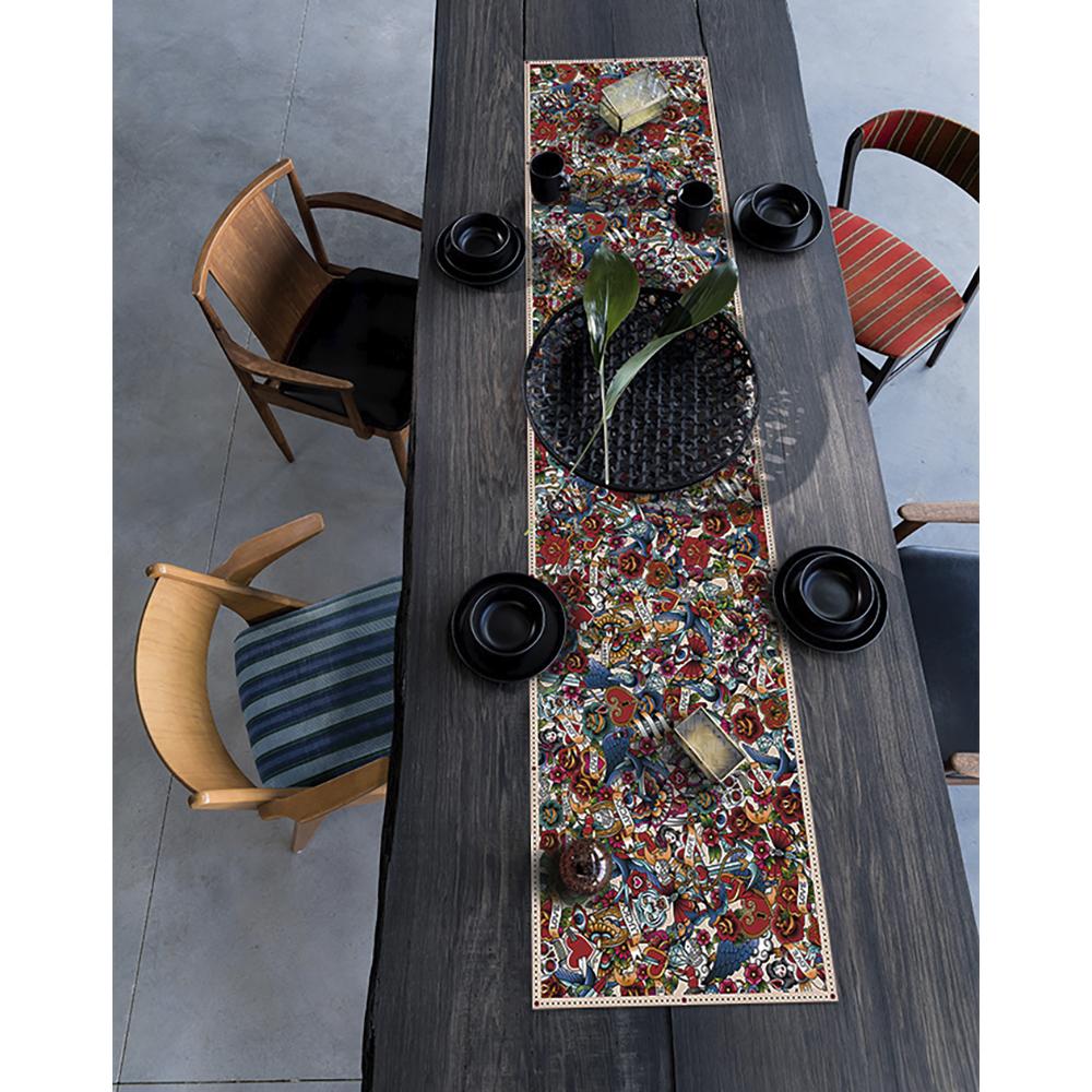 Tattoo Mix vinyl table runner