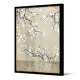 Tableau format portrait — modèle Sakura, motif végétal et floral