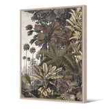 Tableau format portrait — modèle Madhya, motif végétal et floral