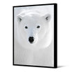 Tableau format portrait — modèle Tête Ours Blanc