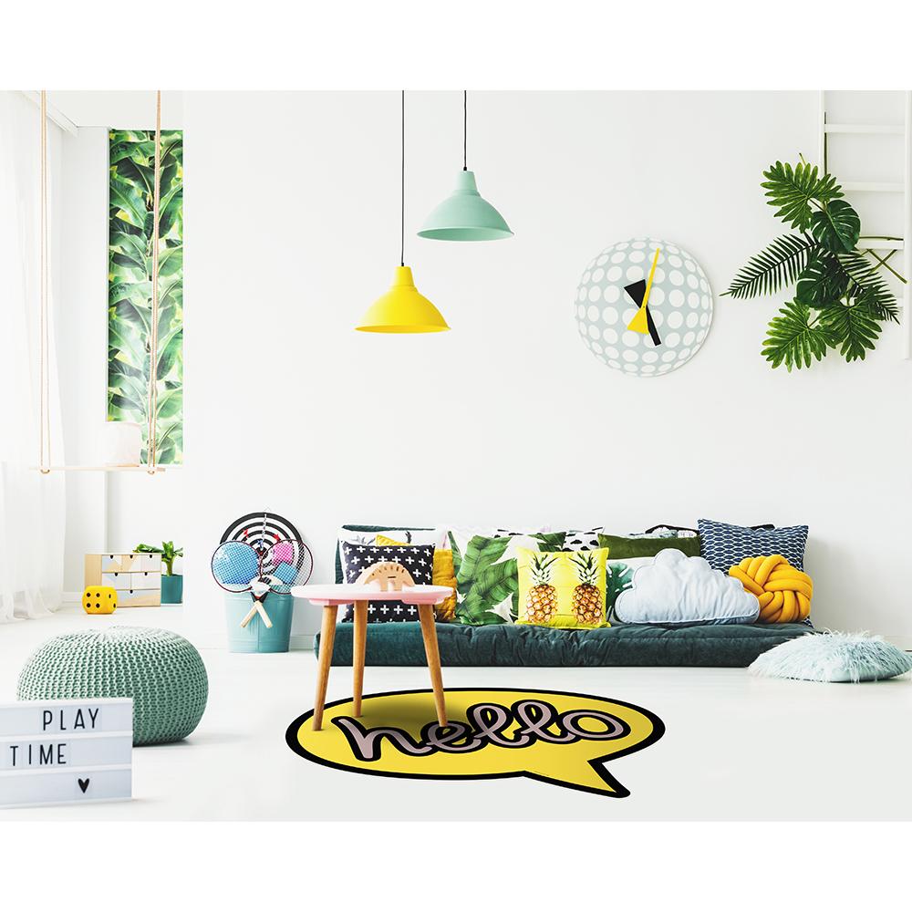 Hello vinyl rug - Kids