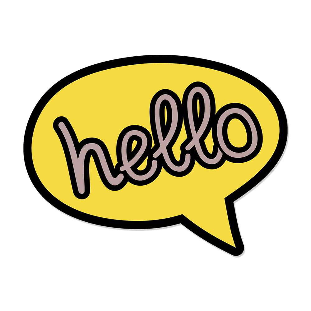 Tapis vinyle Hello - Enfants