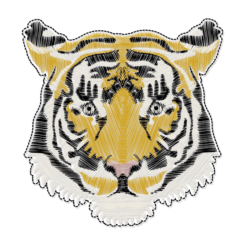 Tiger vinyl rug - Kids